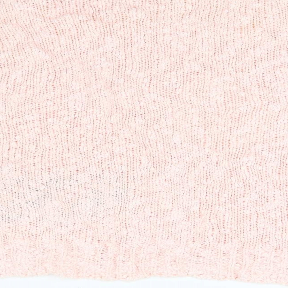 Trendy Womens Pink Knit Pullover Jumper Size M