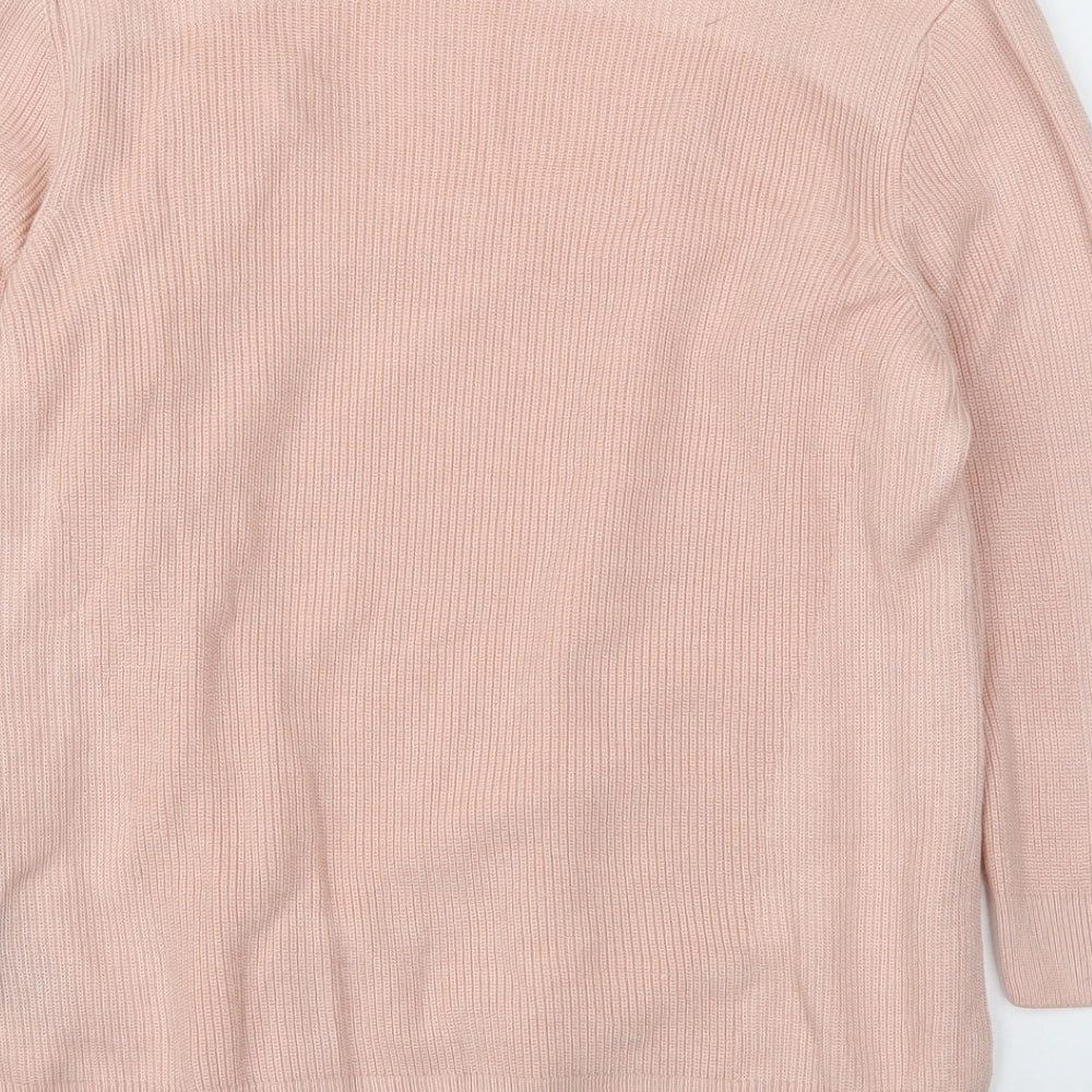 M&S Womens Pink Pullover Jumper Size 12