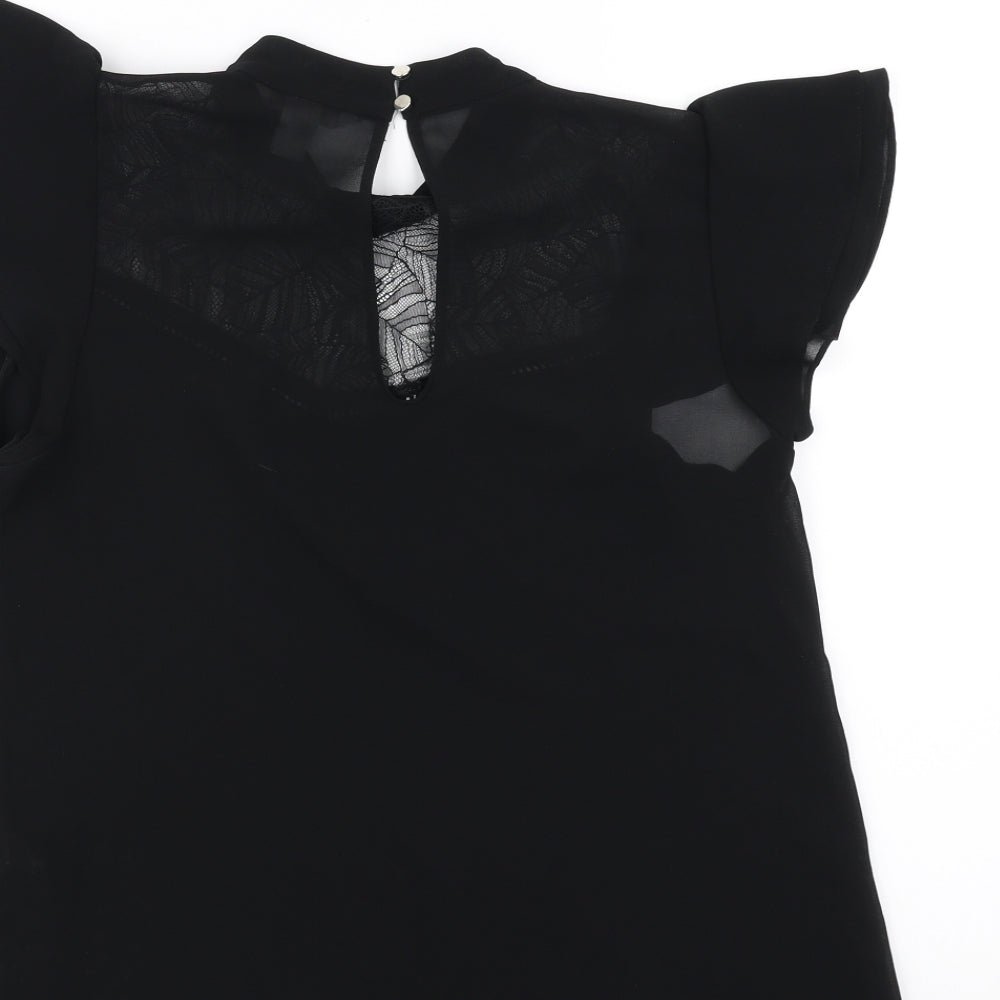 H&M Womens Black Basic T-Shirt Size 8