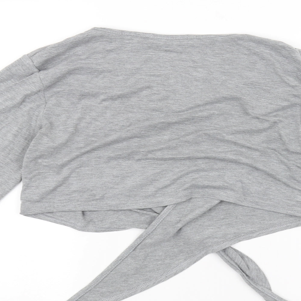 Liquid Womens Grey Cardigan Jumper Size 16