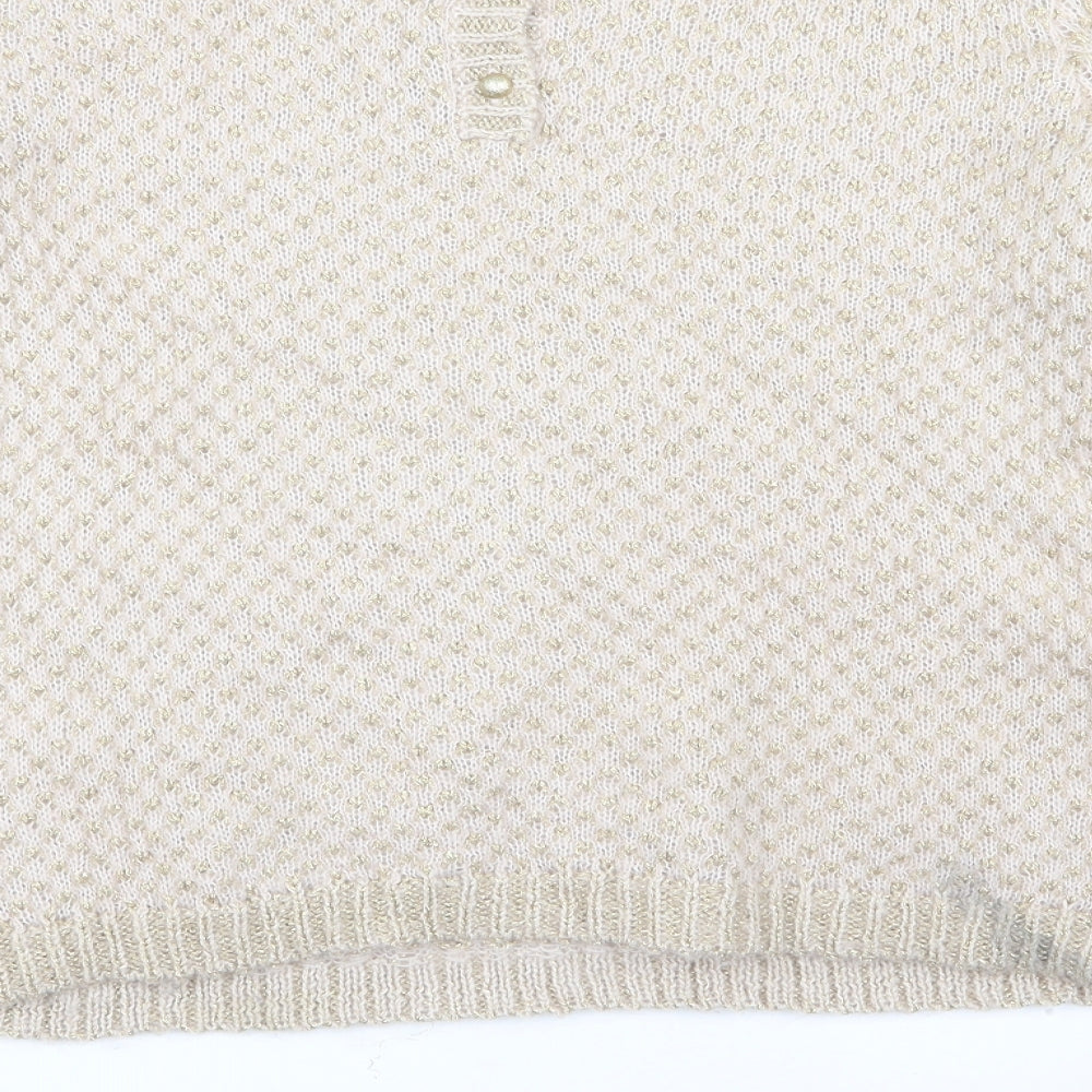 Preworn Womens Beige Pullover Jumper Size S