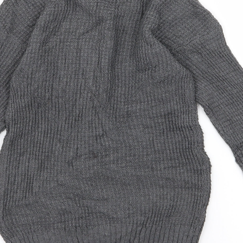 pep co Girls Grey Jumper Dress Size 7 Years
