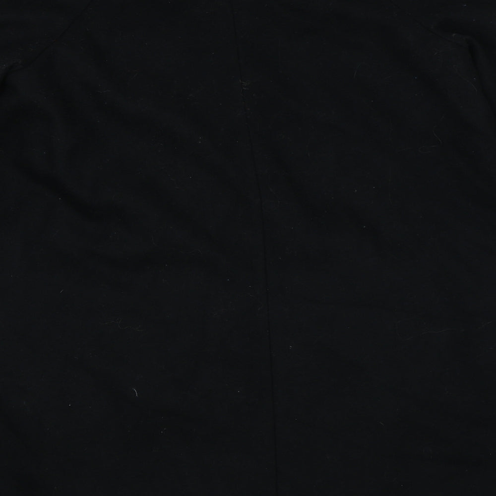 H&M Womens Black Overcoat Coat Size 8