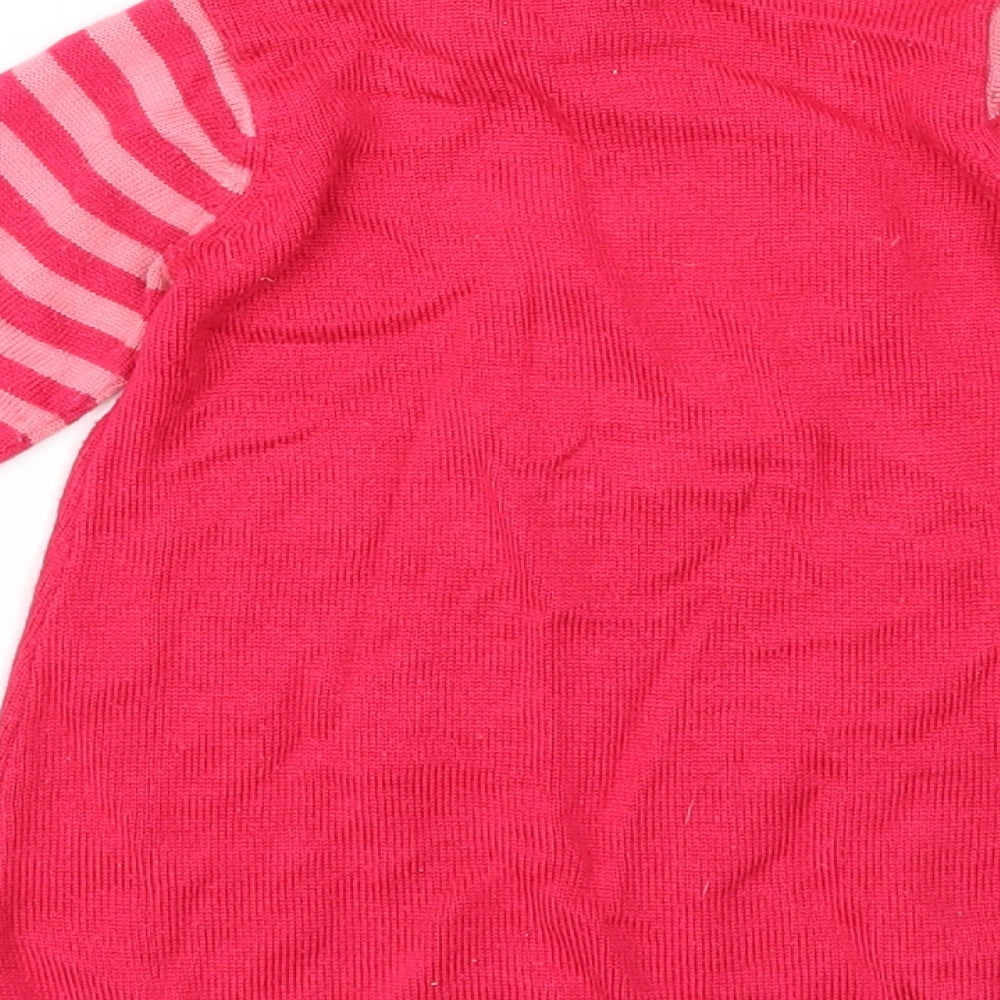 F&F Girls Pink Fair Isle A-Line Size 3-6 Months