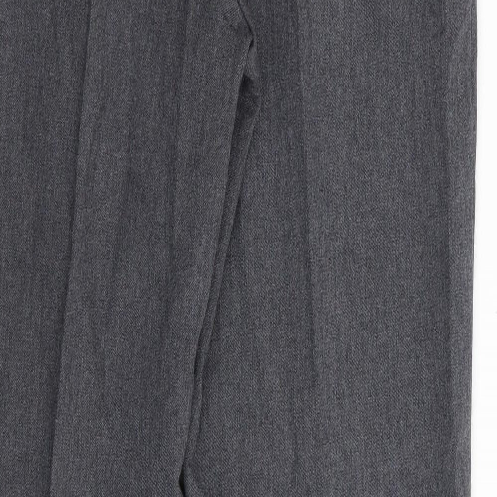 Asda George Boys Grey Chino Trousers Size 12-13 Years - school trousers