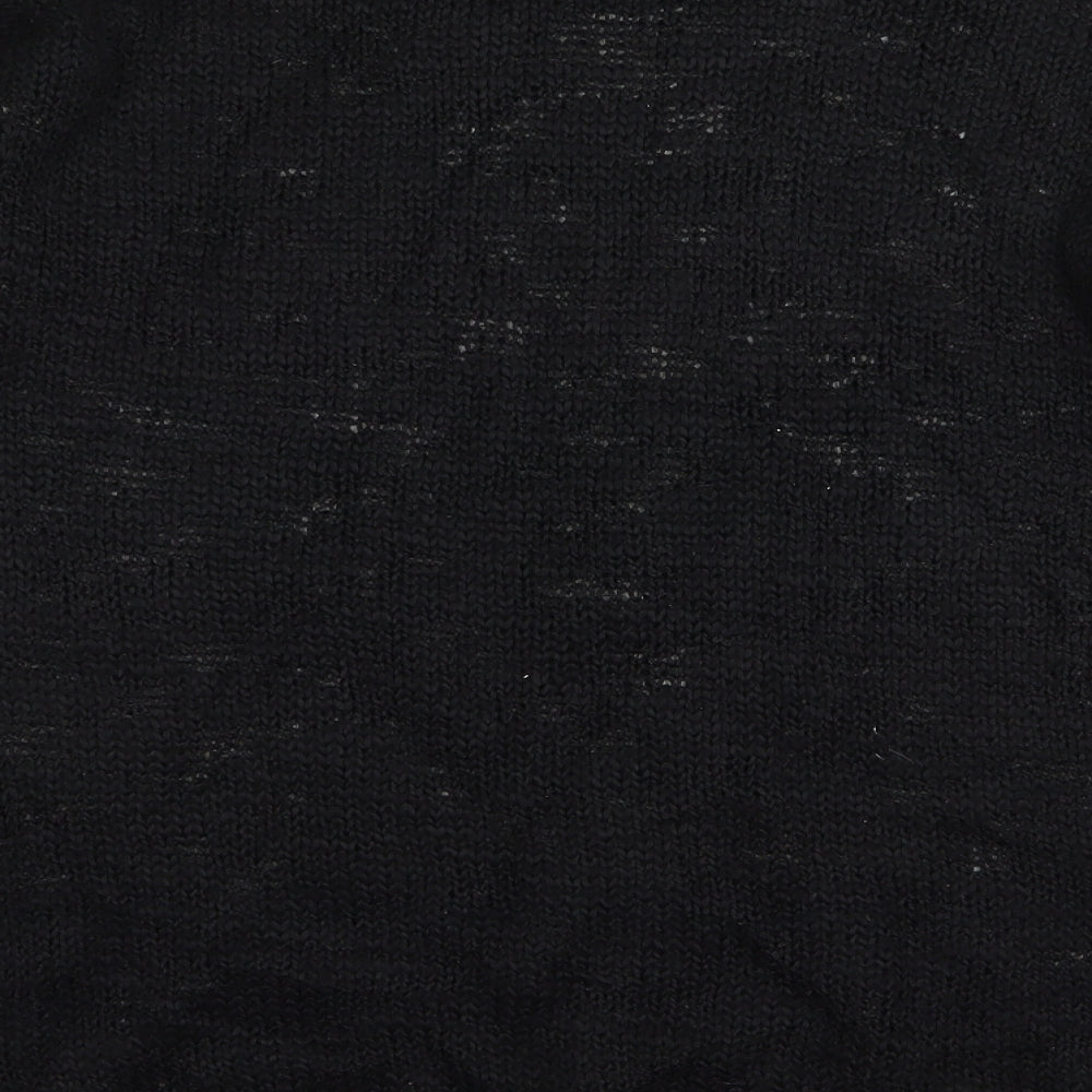 New Look Womens Black Argyle/Diamond Pullover Jumper Size 12