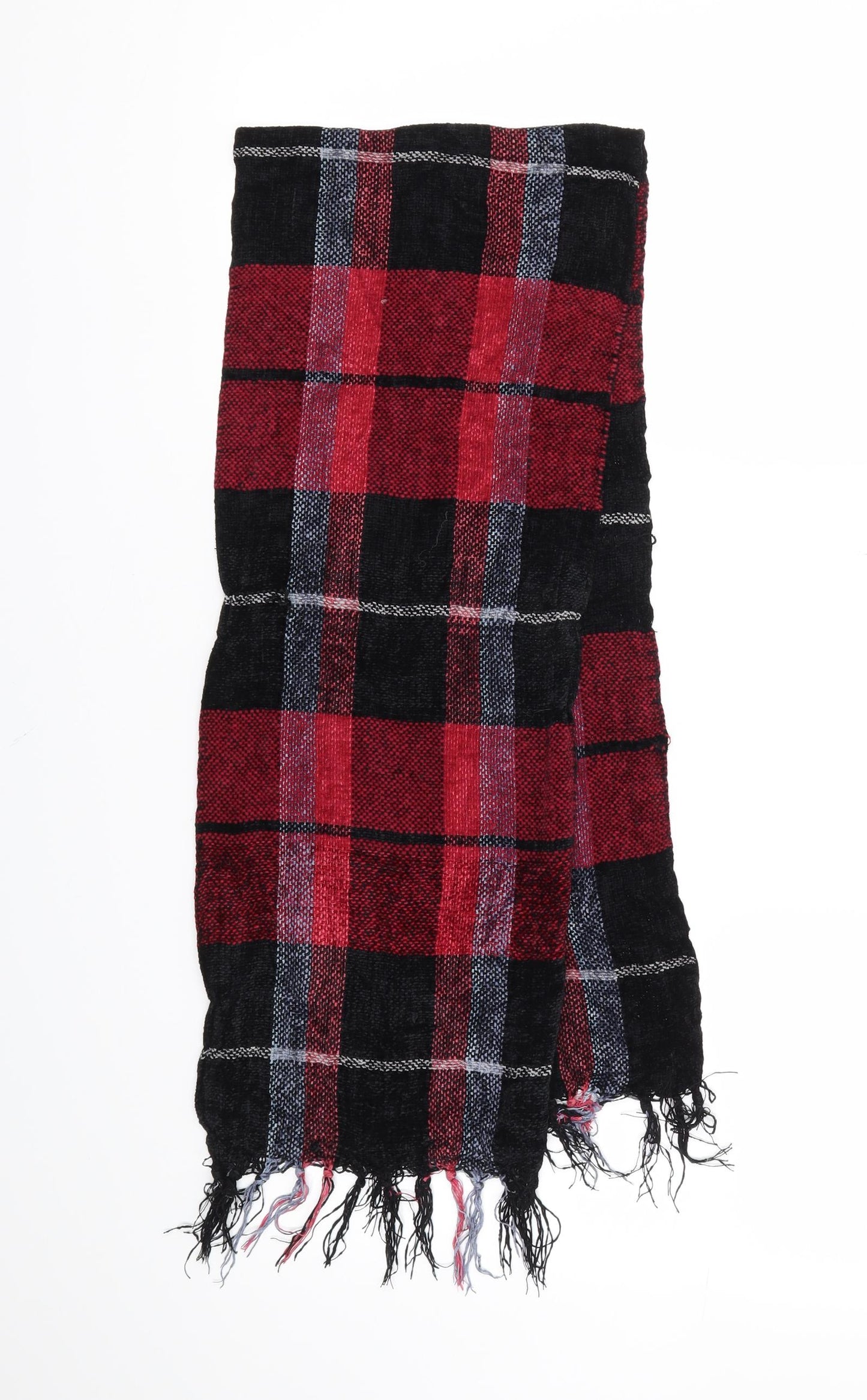 Preworn Womens Red Check Scarf