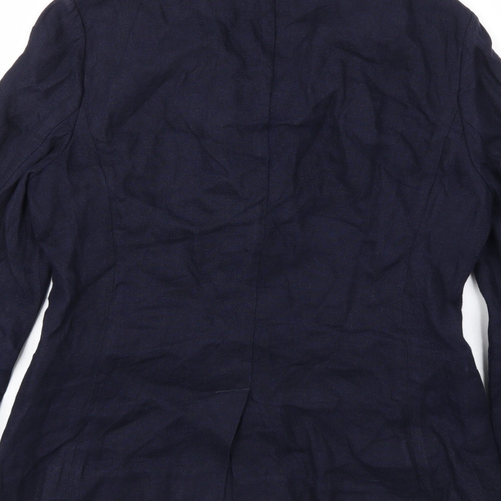 Preworn Womens Blue Jacket Blazer Size M