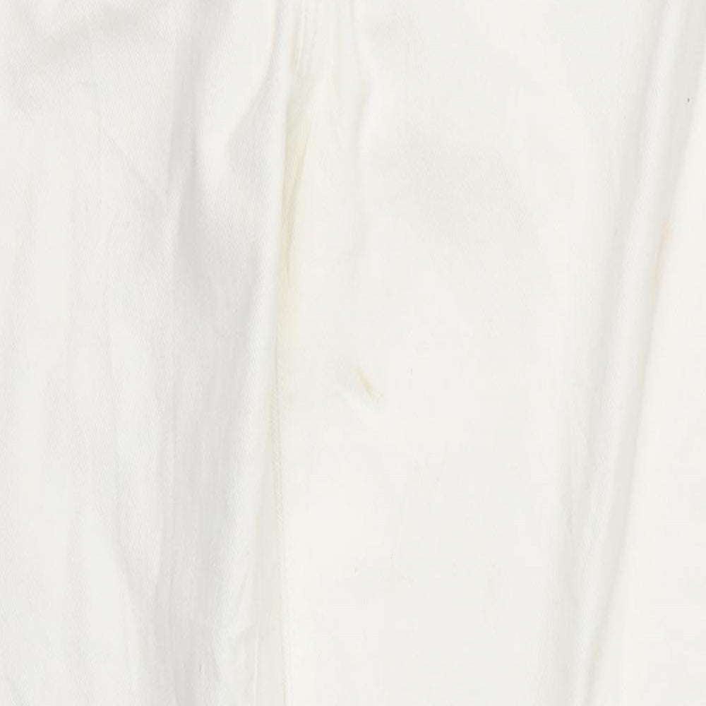 Noisy may Womens White Denim Mom Jeans Size 30 L26.5 in