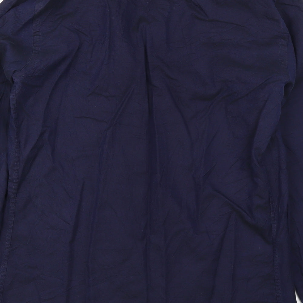 Zara Man Mens Blue Button-Up Size S