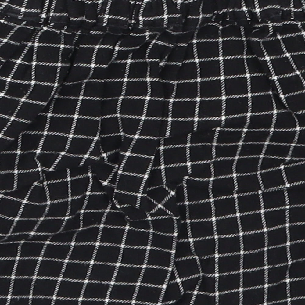 George Girls Black Check Skater Skirt Size 5-6 Years