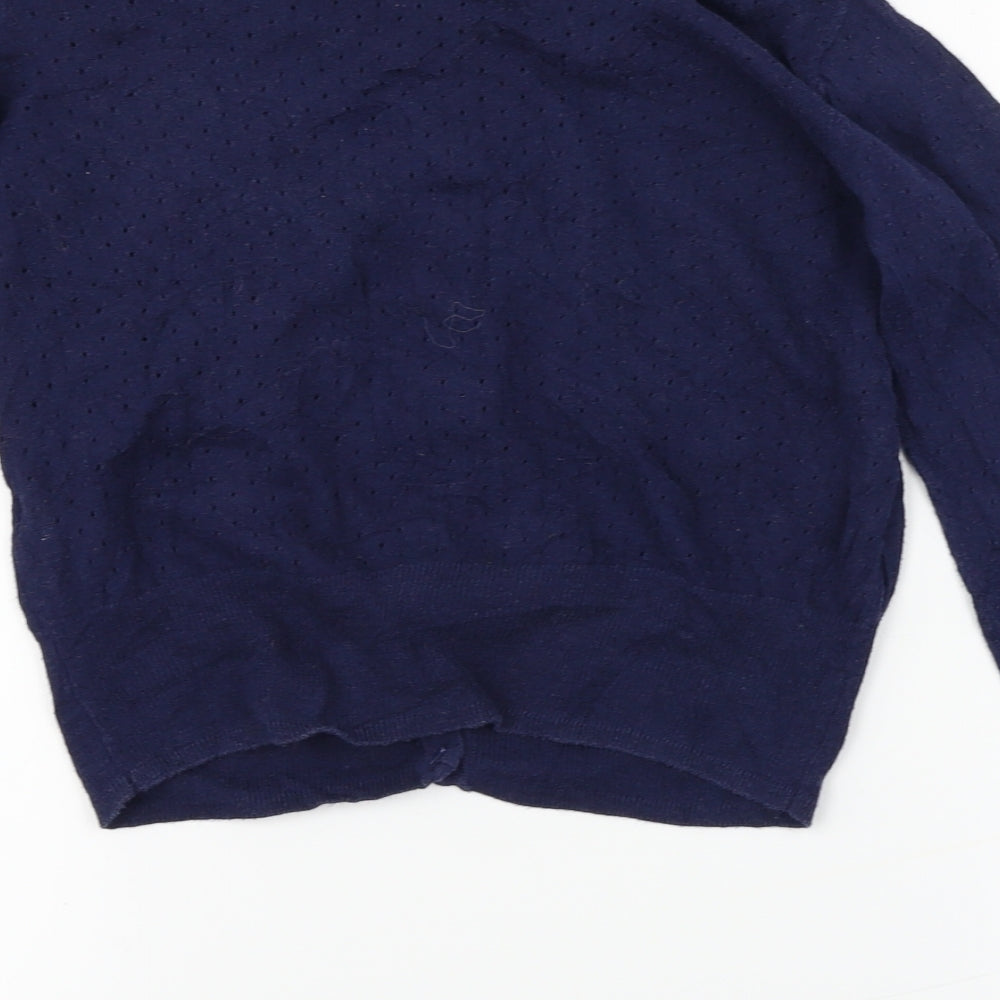 Yumi Womens Blue Cardigan Jumper Size 10