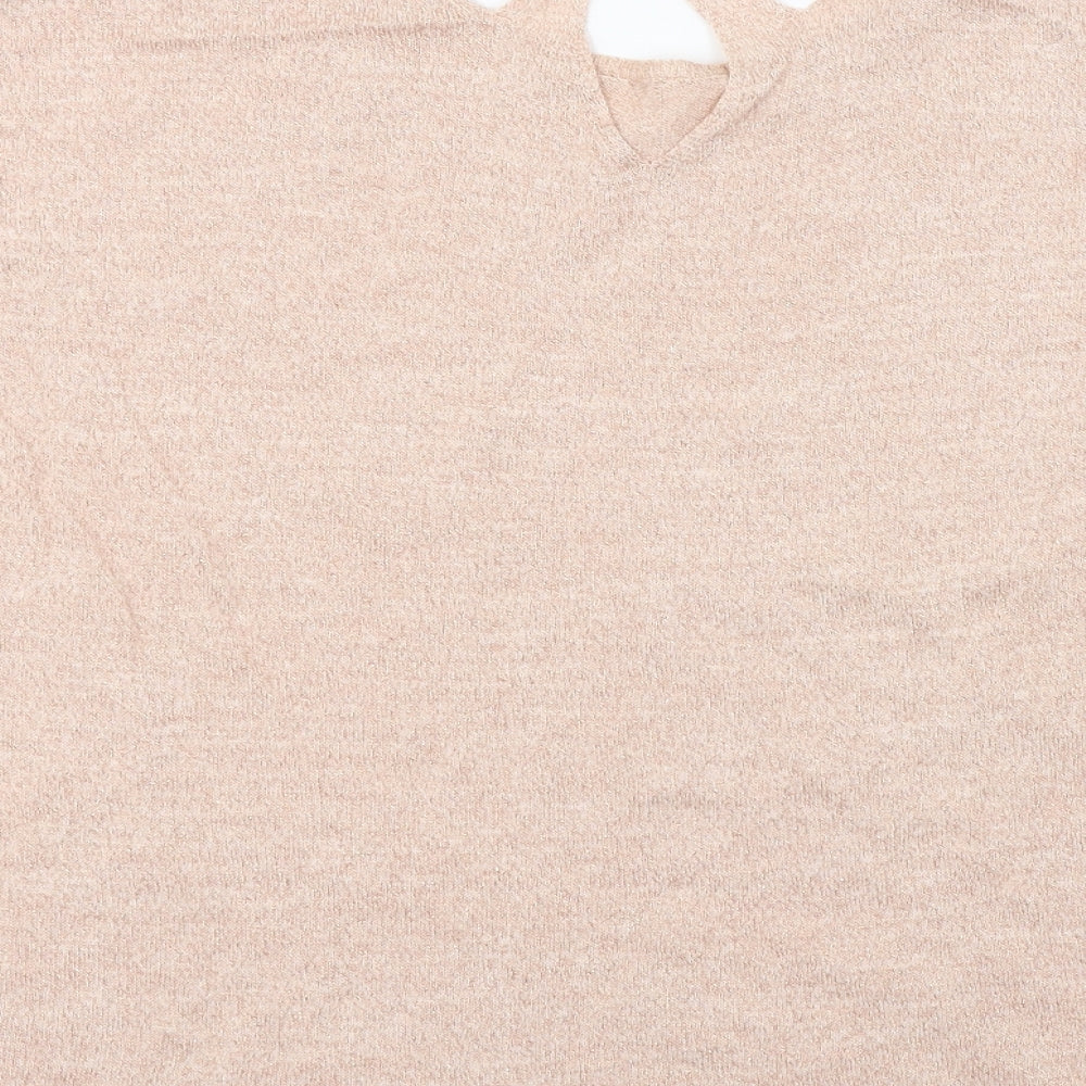 Marks and Spencer Womens Pink Basic T-Shirt Size 14