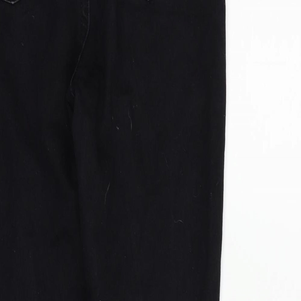 Boohoo Womens Black Straight Jeans Size 10 L26 in