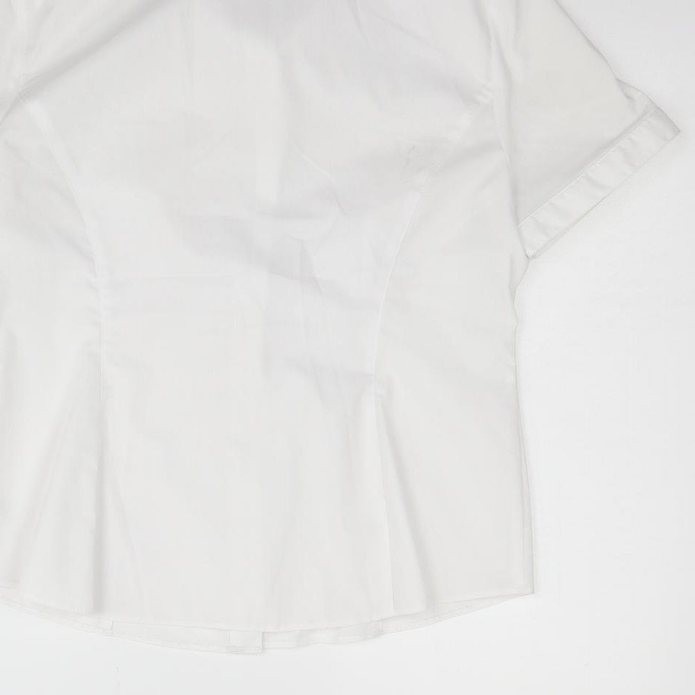 George Womens White Basic Button-Up Size 12