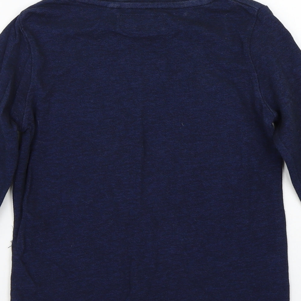 Nutmeg Boys Blue Rayon Basic T-Shirt Size 4 Years