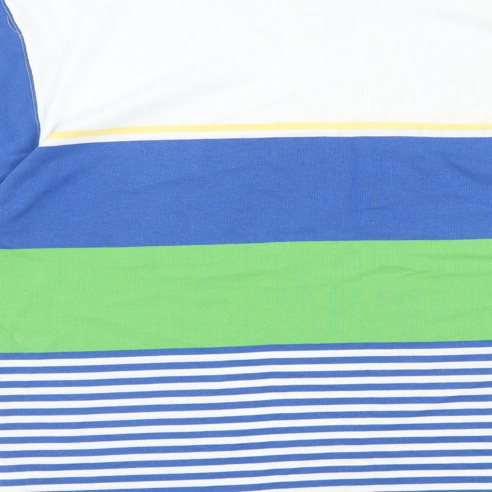 Para Mens Multicoloured Striped Jersey T-Shirt Size M