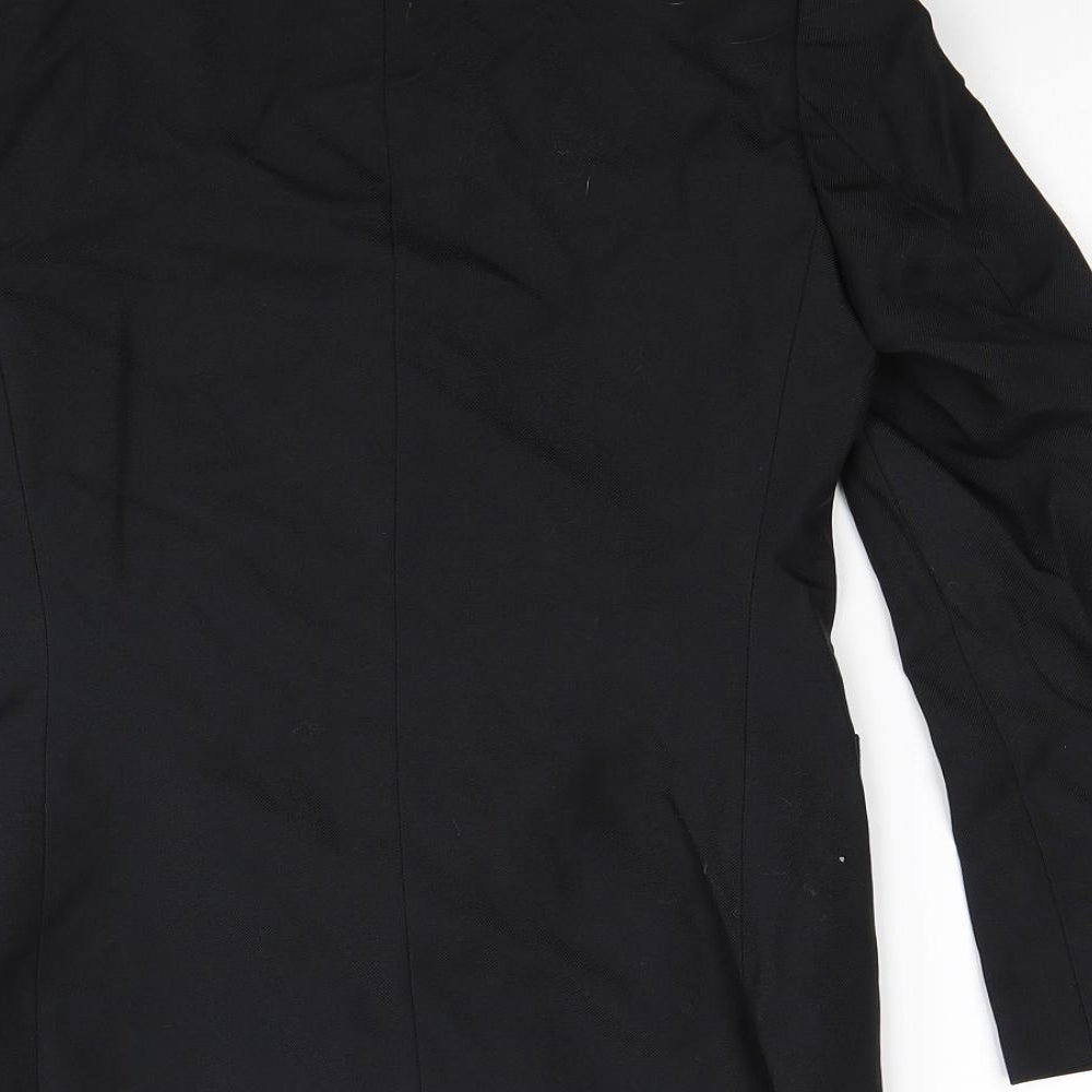 truetex Womens Black Jacket Blazer Size S