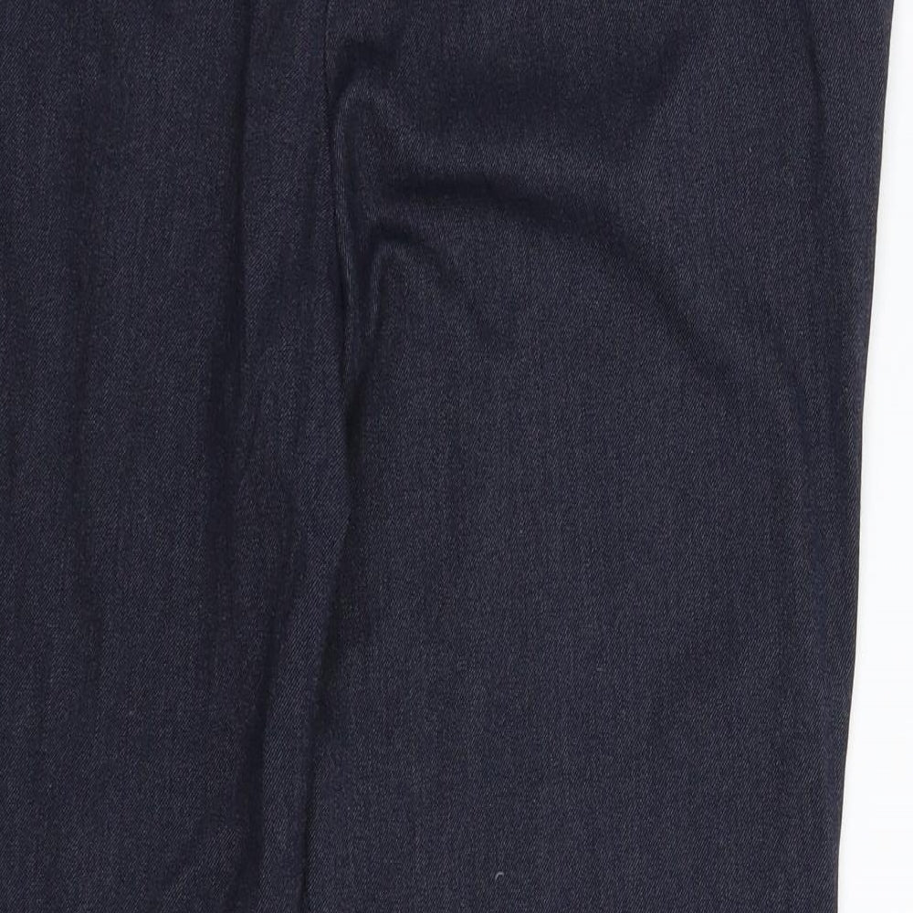 Bonmarché Womens Blue Dress Pants Trousers Size 12 L28 in