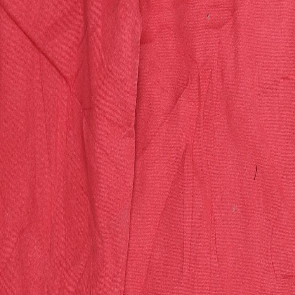Preworn Womens Red Denim Skinny Jeans Size 32 in L29 in