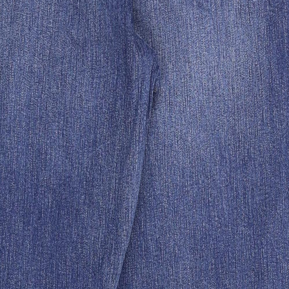 Piano Womens Blue Denim Straight Jeans Size 34 in L31 in