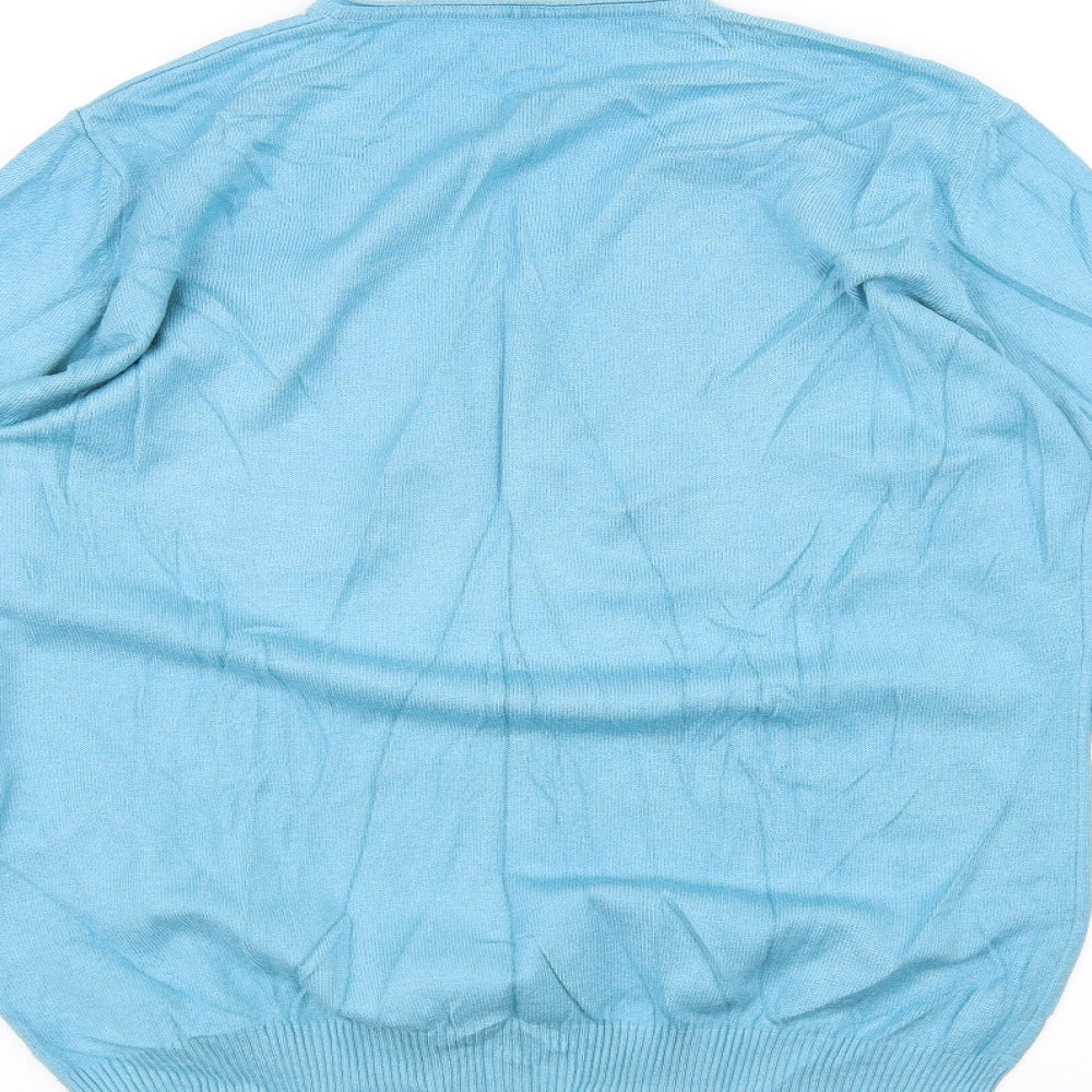 Lebek Womens Blue Pullover Jumper Size 16