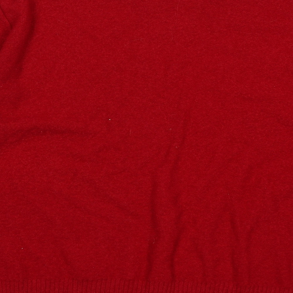 Cashi Womens Red Jersey Blouse Size 18