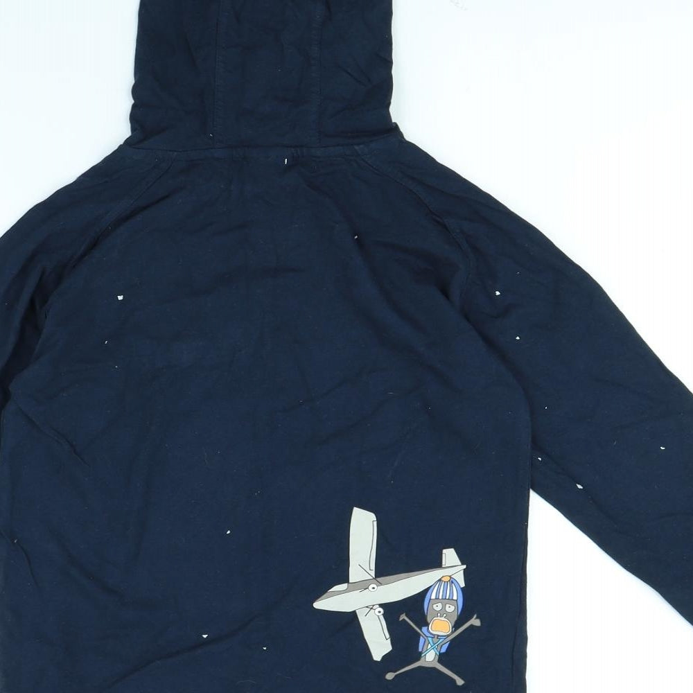 Ladybird Boys Blue Pullover Hoodie Size 7 Years