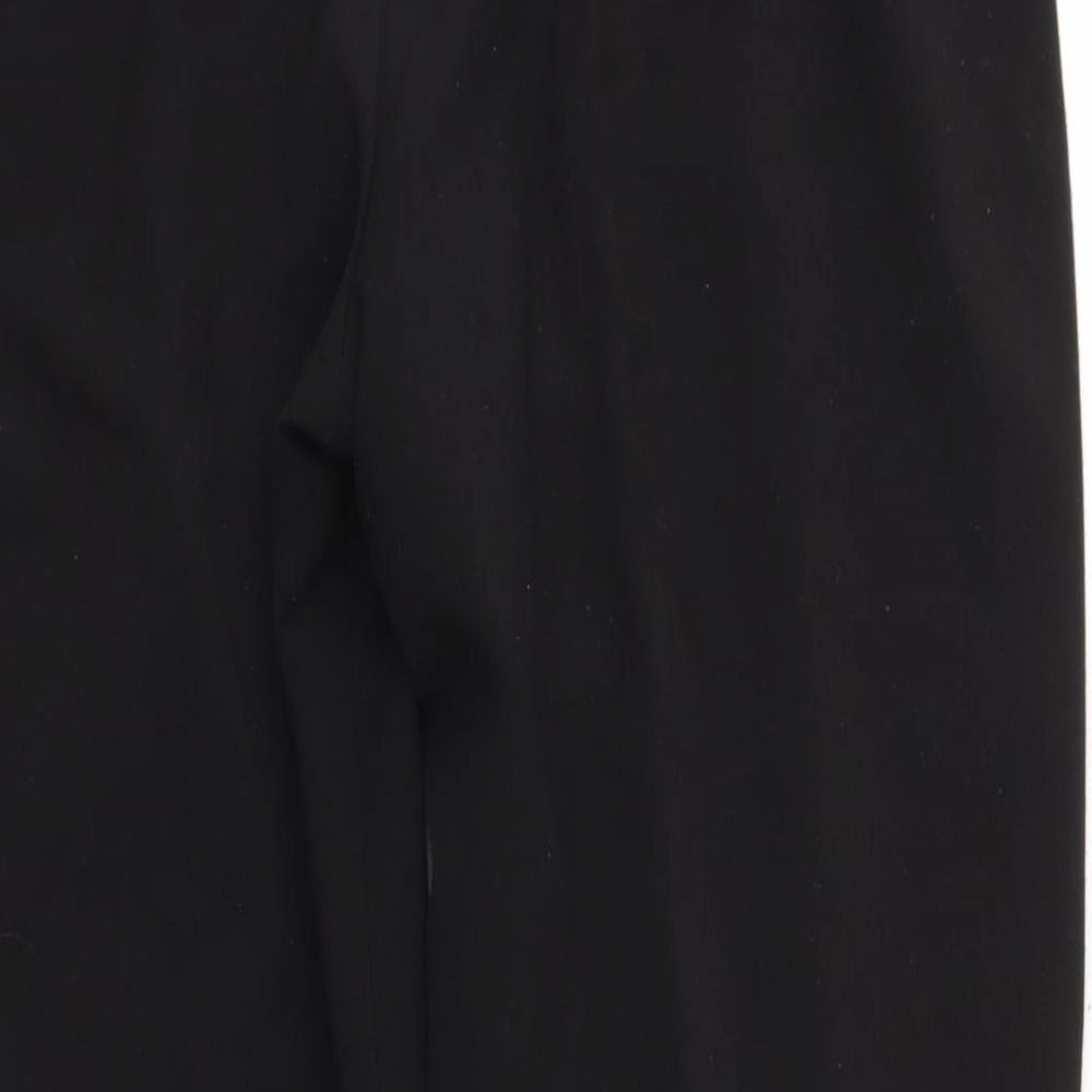 BASSINI Womens Black Trousers Size 14 L26 in