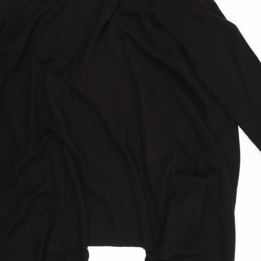 Preworn Womens Black Cardigan Jumper Size 16