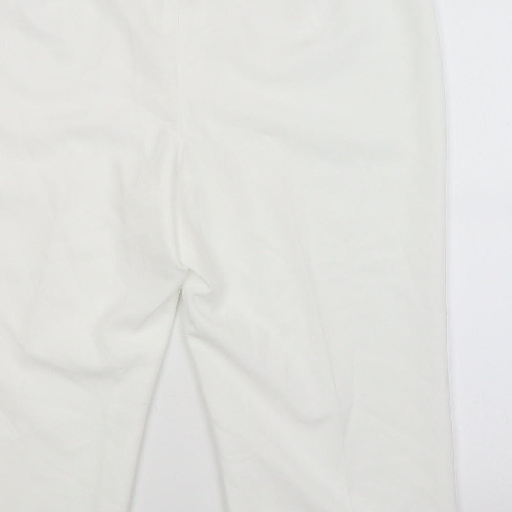 BM Womens White Cropped Trousers Size 20 L20 in