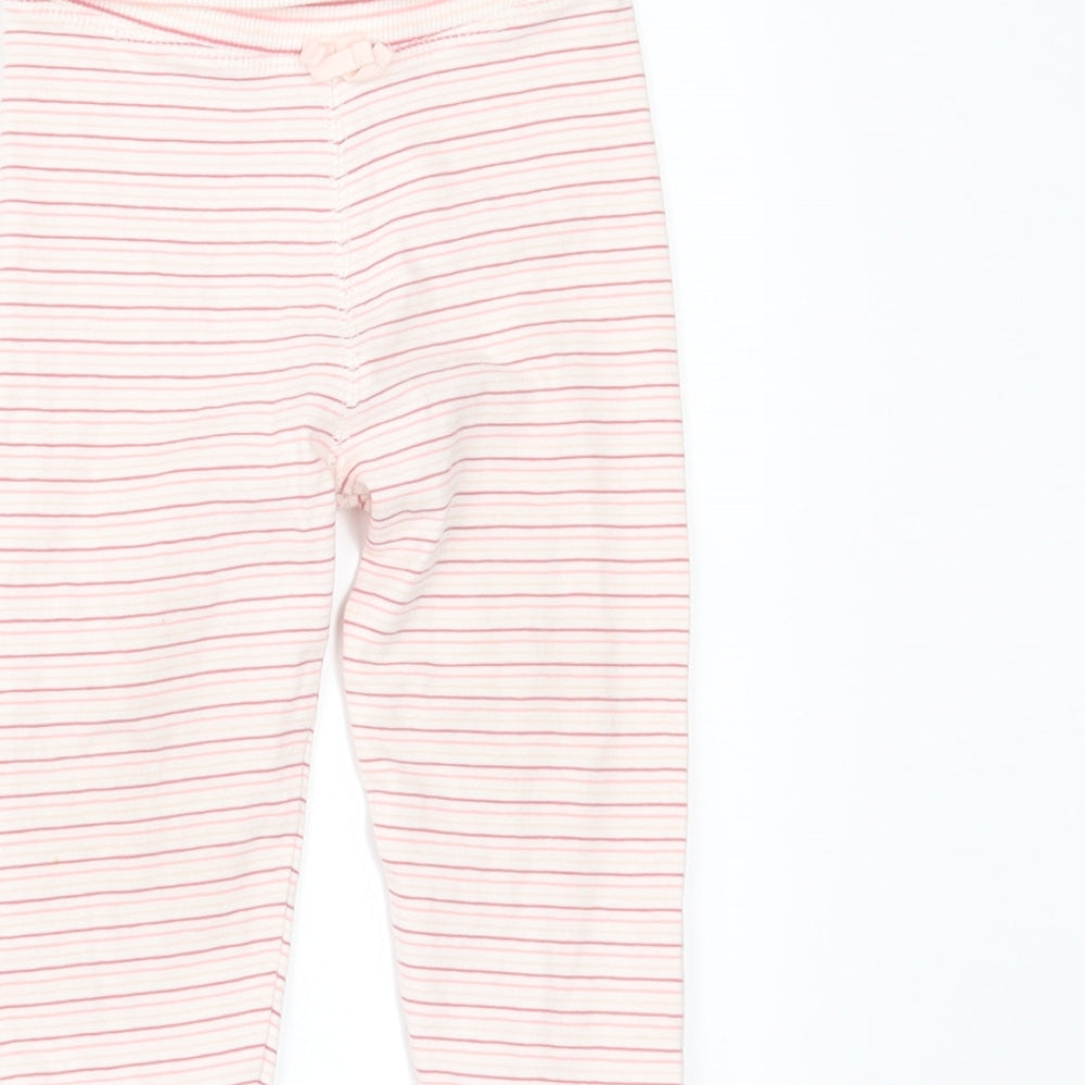 NEXT Girls Beige Striped Pyjama Set Size 6-9 Months - Pyjama Set