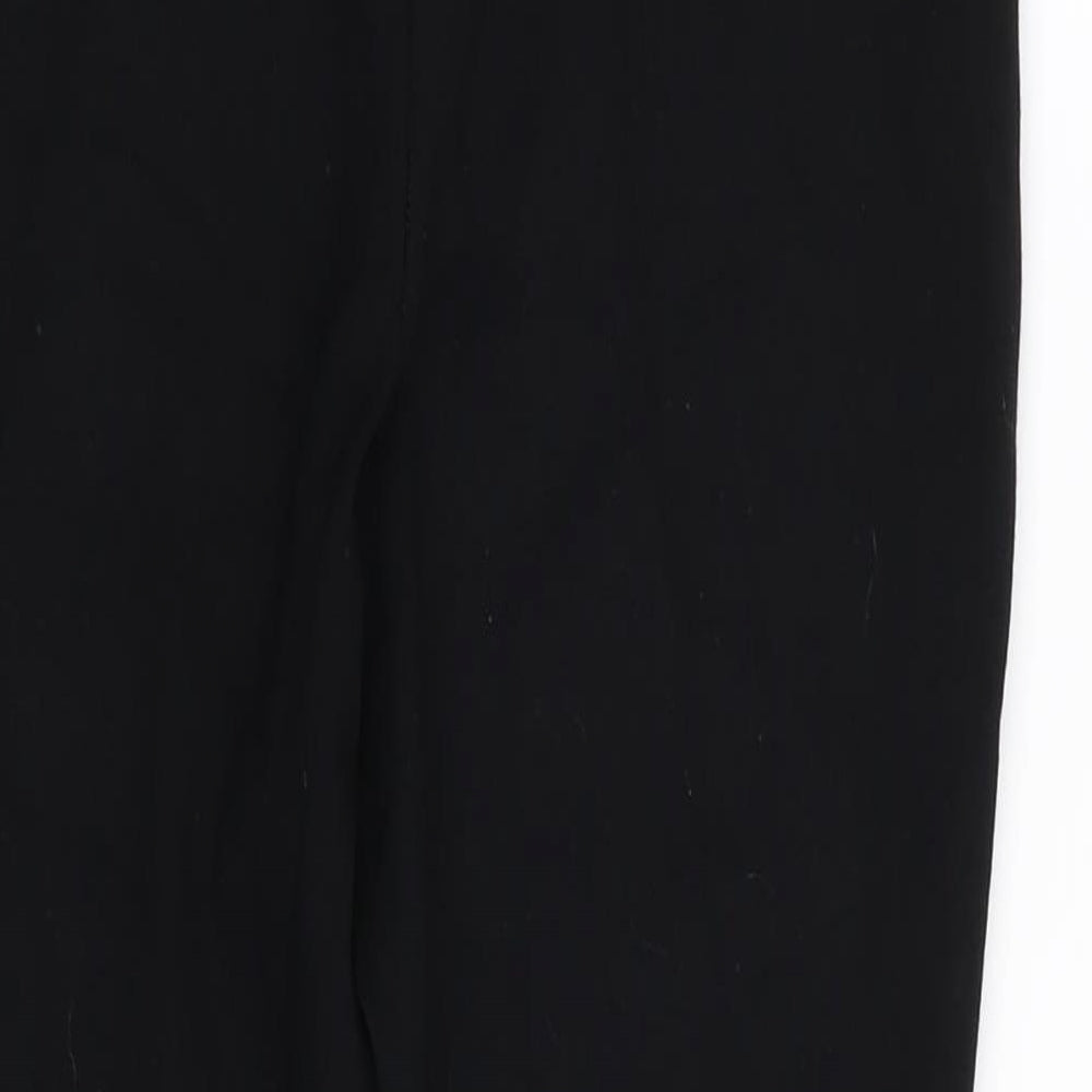 Papaya Womens Black Trousers Size 12 L24 in
