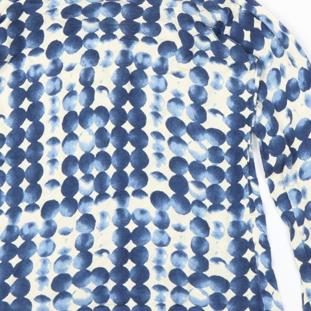 Preworn Womens Blue Basic Blouse Size M