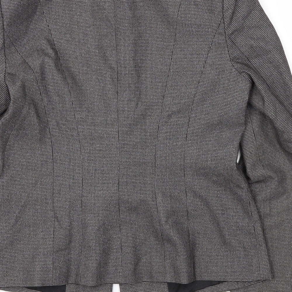 Debehams Womens Brown Jacket Blazer Size 14