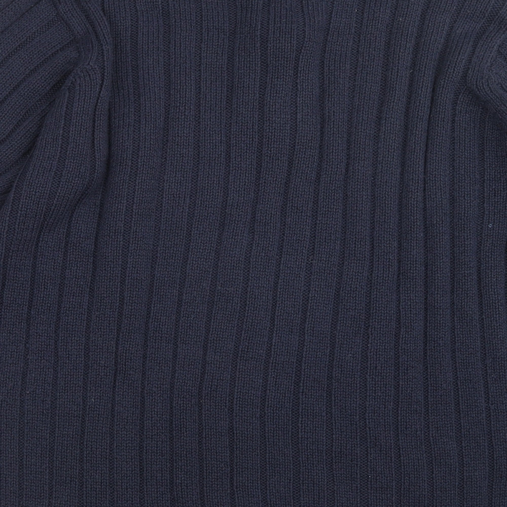 MALDINI Mens Blue Knit Pullover Sweatshirt Size L