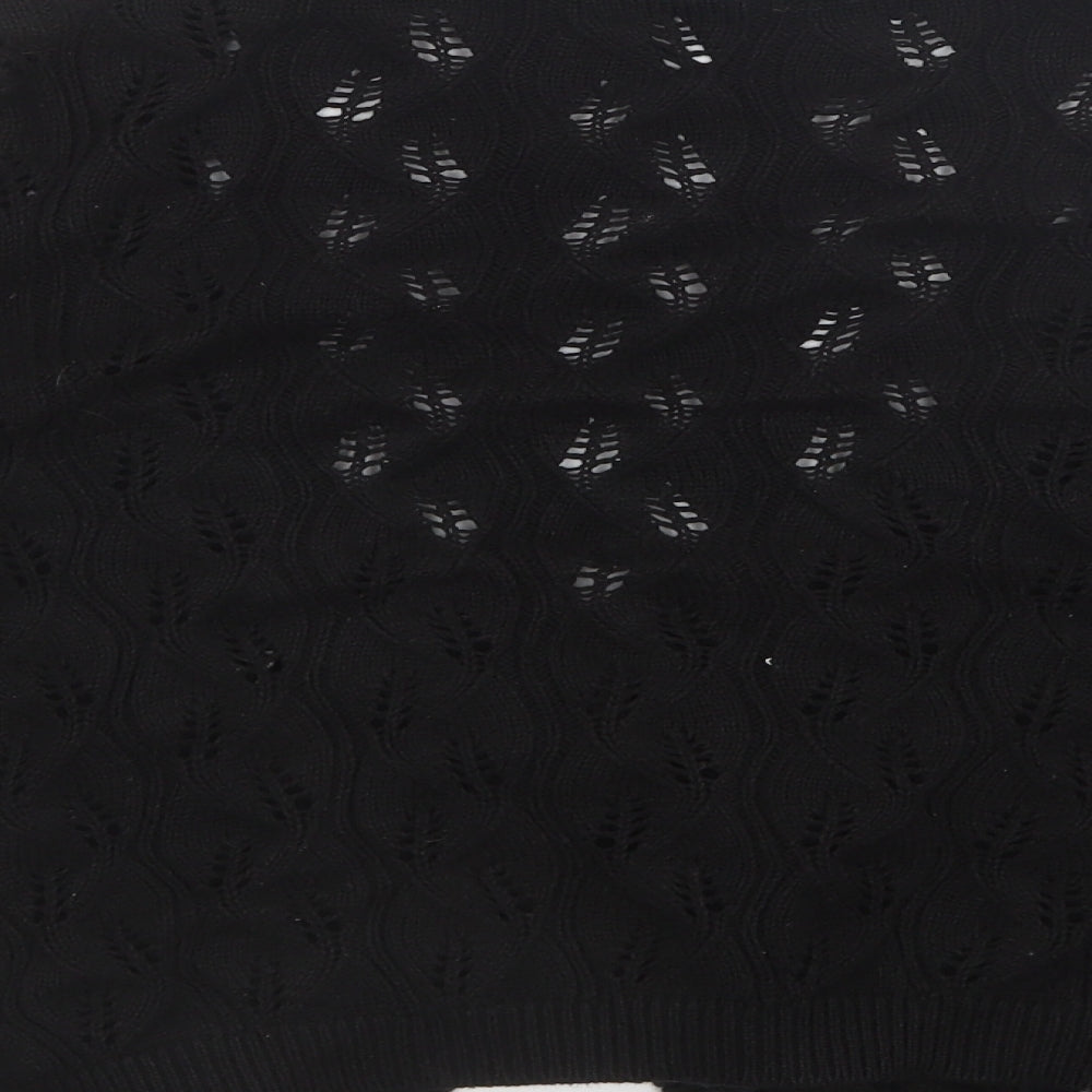 Estelle Womens Black Knit Cardigan Jumper Size L