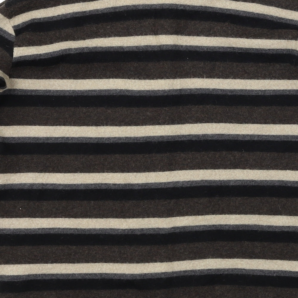 Linea Womens Brown Striped Pullover Jumper Size 8