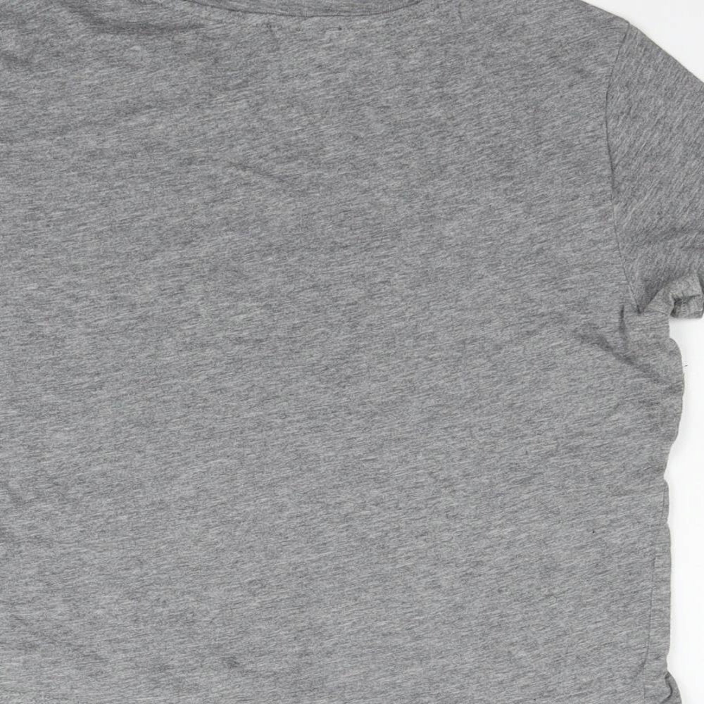 FOREVER 21 Girls Grey Basic T-Shirt Size L
