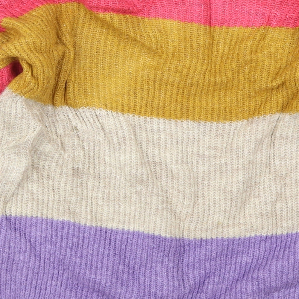 Marks and Spencer Womens Multicoloured Striped Pullover Jumper Size S