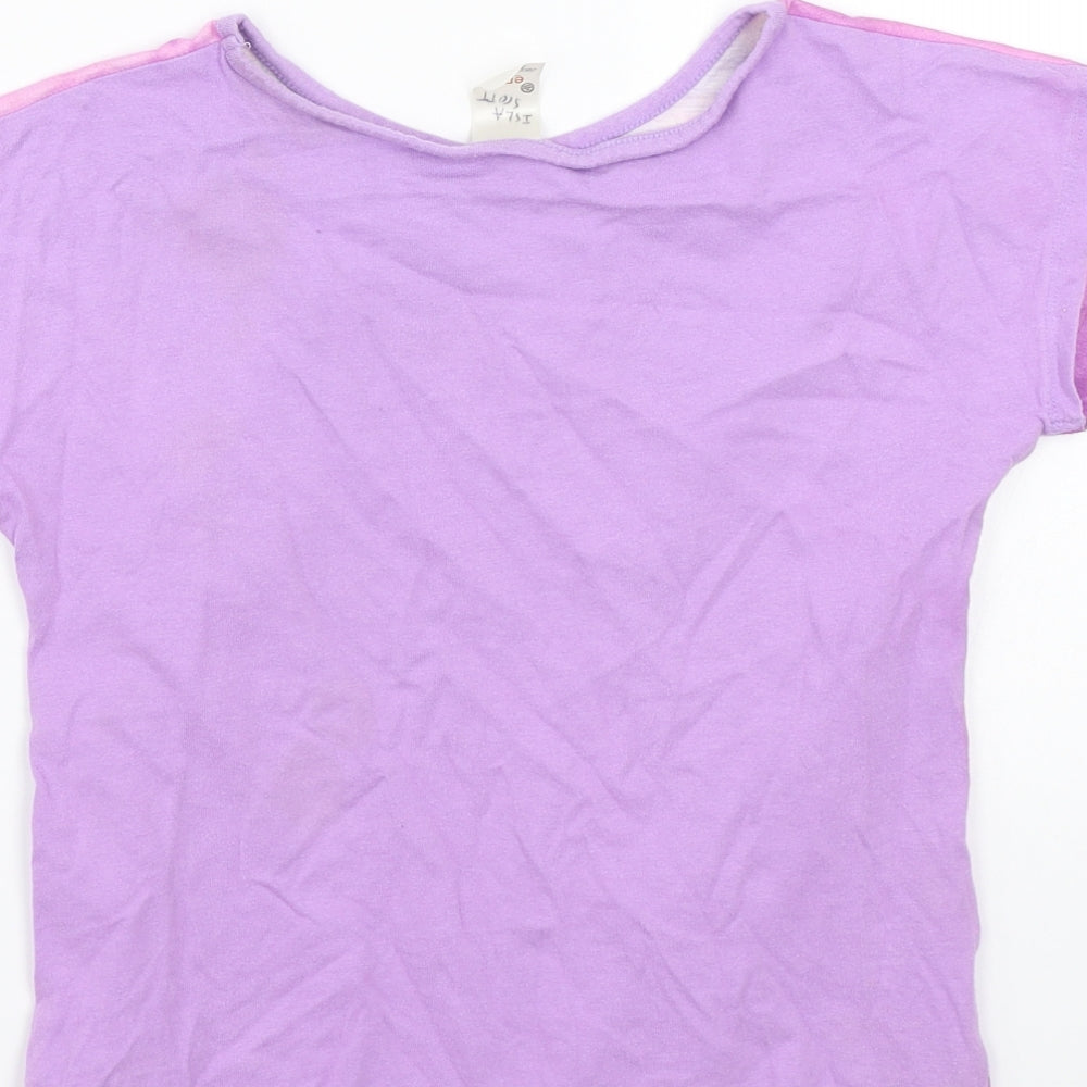 Emoji Girls Purple Basic T-Shirt Size 7-8 Years
