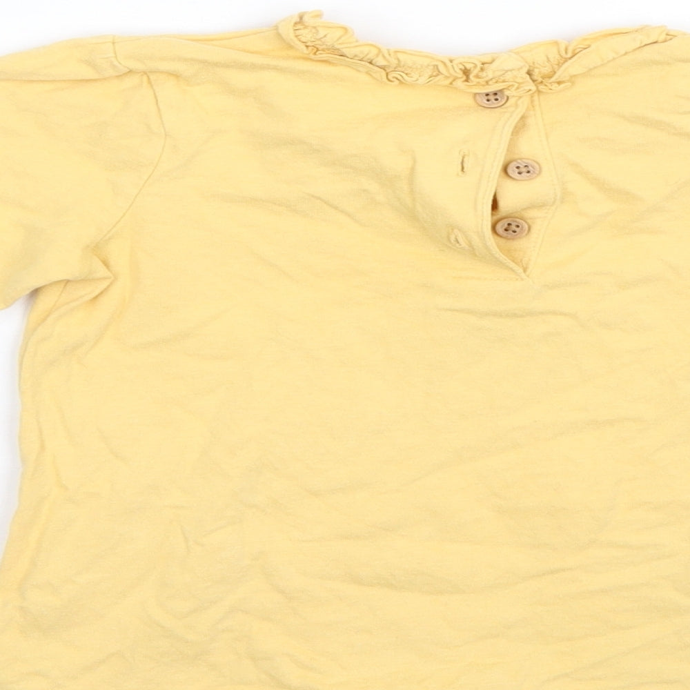 George Girls Yellow Pullover Jumper Size 18-24 Months