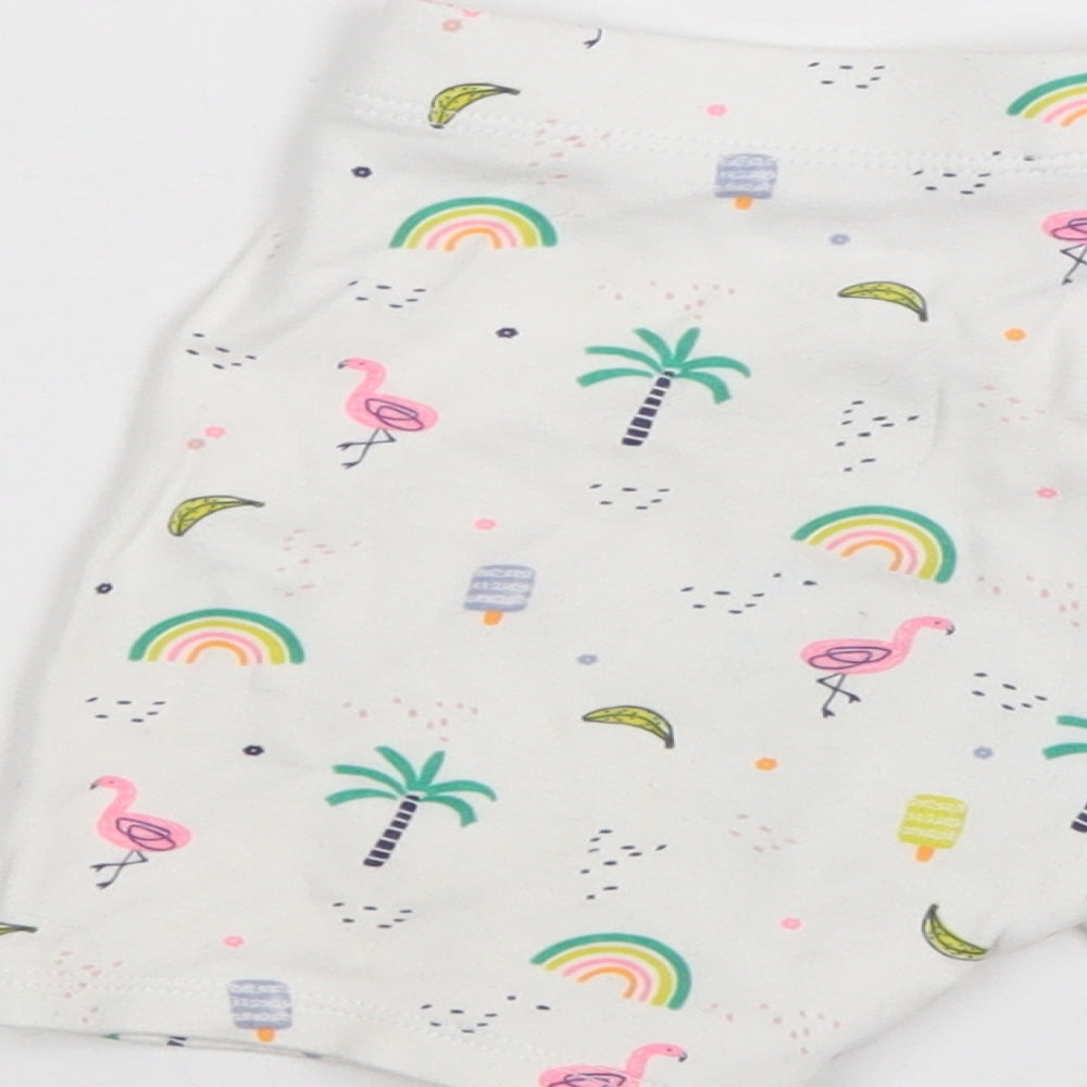 F&F Girls Multicoloured Cropped Trousers Size 12-18 Months - shorts
