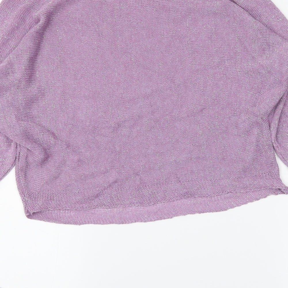 Willow Womens Purple Pullover Jumper One Size