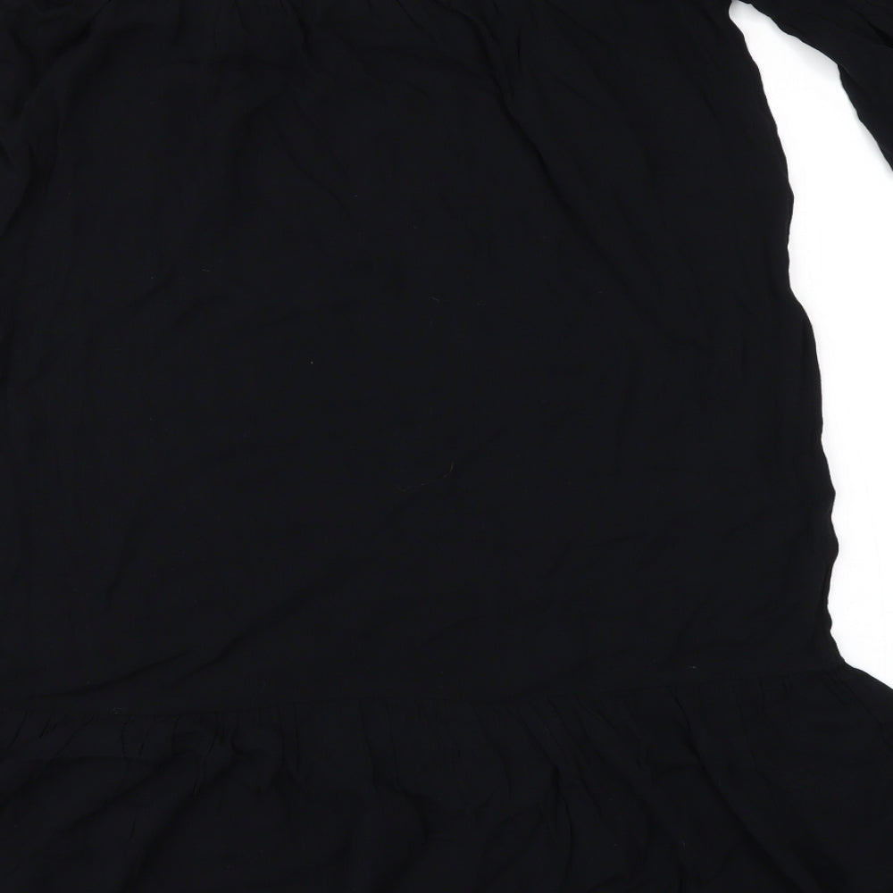 Debenhams Womens Black Tunic Blouse Size M