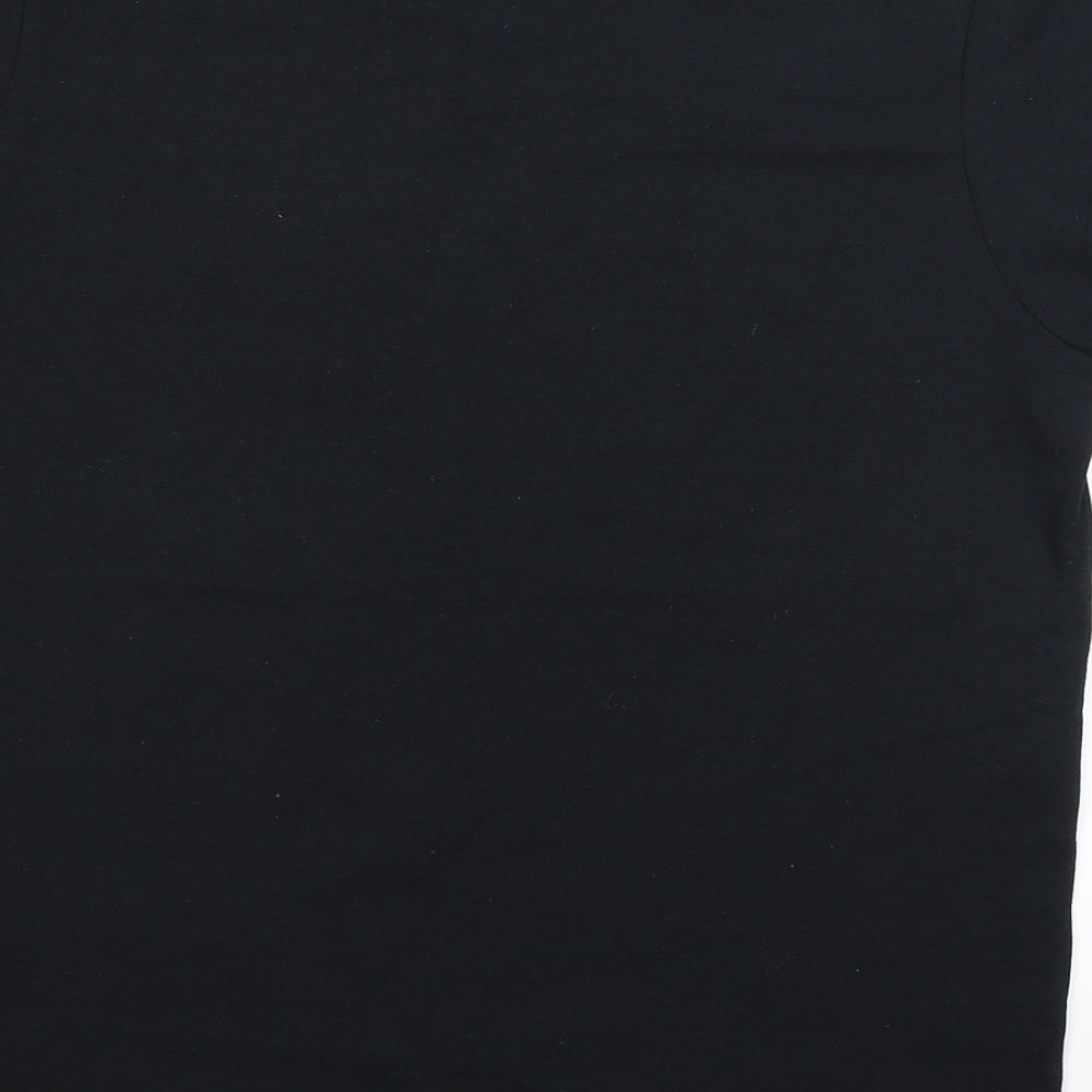Gildan Womens Black Basic T-Shirt Size M - Libra