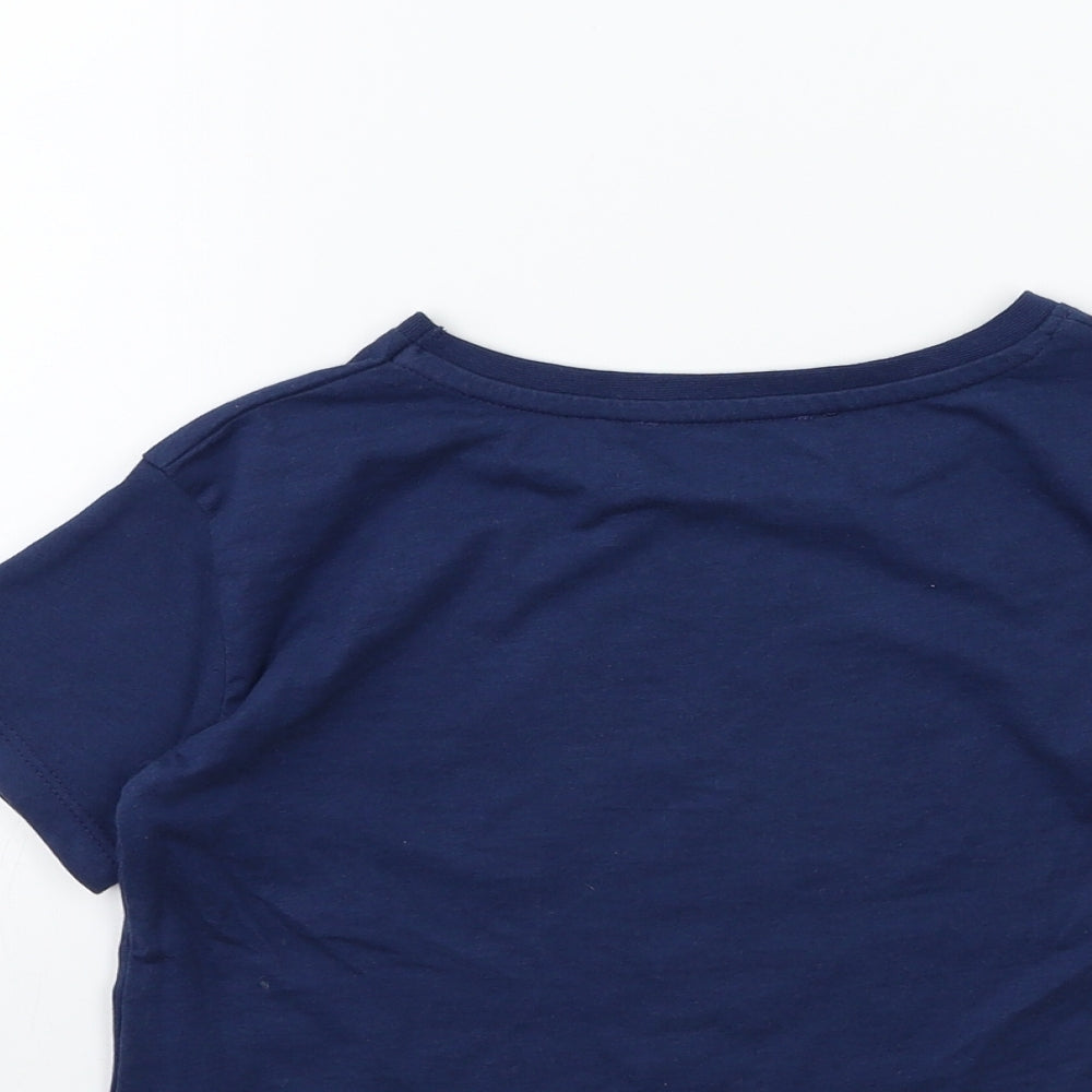 Primark Girls Blue Basic T-Shirt Size 7-8 Years - harry potter