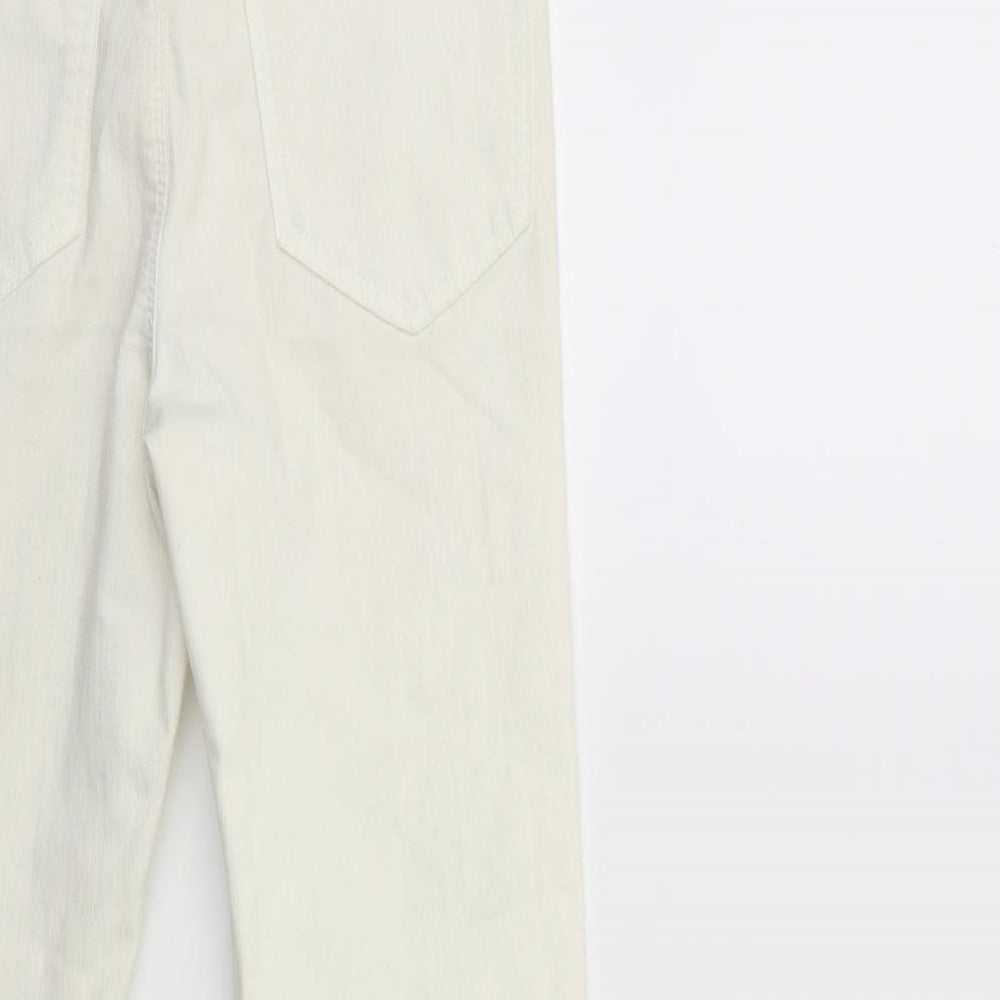 Miss Selfridge Womens White Denim Skinny Jeans Size 10 L26 in