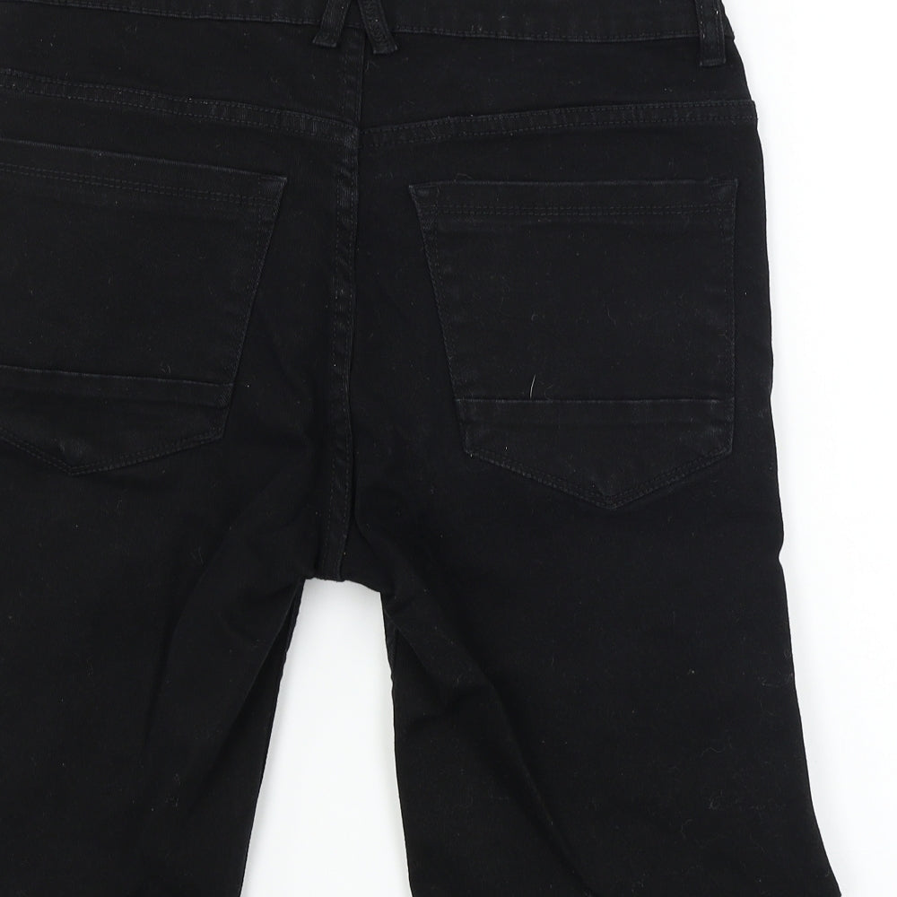 DENIM CO Womens Black Chino Shorts Size 34 in