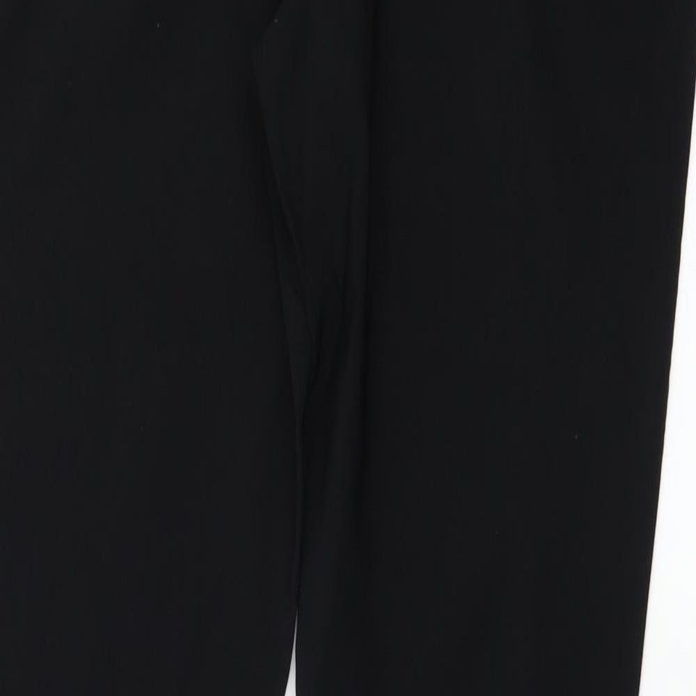 Papaya Womens Black Trousers Size 12 L27 in